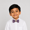 Dusty Purple boys bow tie for kids — handmade, pre-tied and adjustable