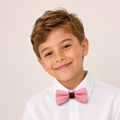 Blush Burgundy boys bow tie for kids — handmade, pre-tied and adjustable