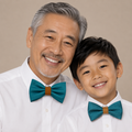 Teal blue and orange Bow tie set daddy son, Daddy and me gift, Grandpa and me, Father son matching, Kids bow tie, Kids adult bow tie, High quality