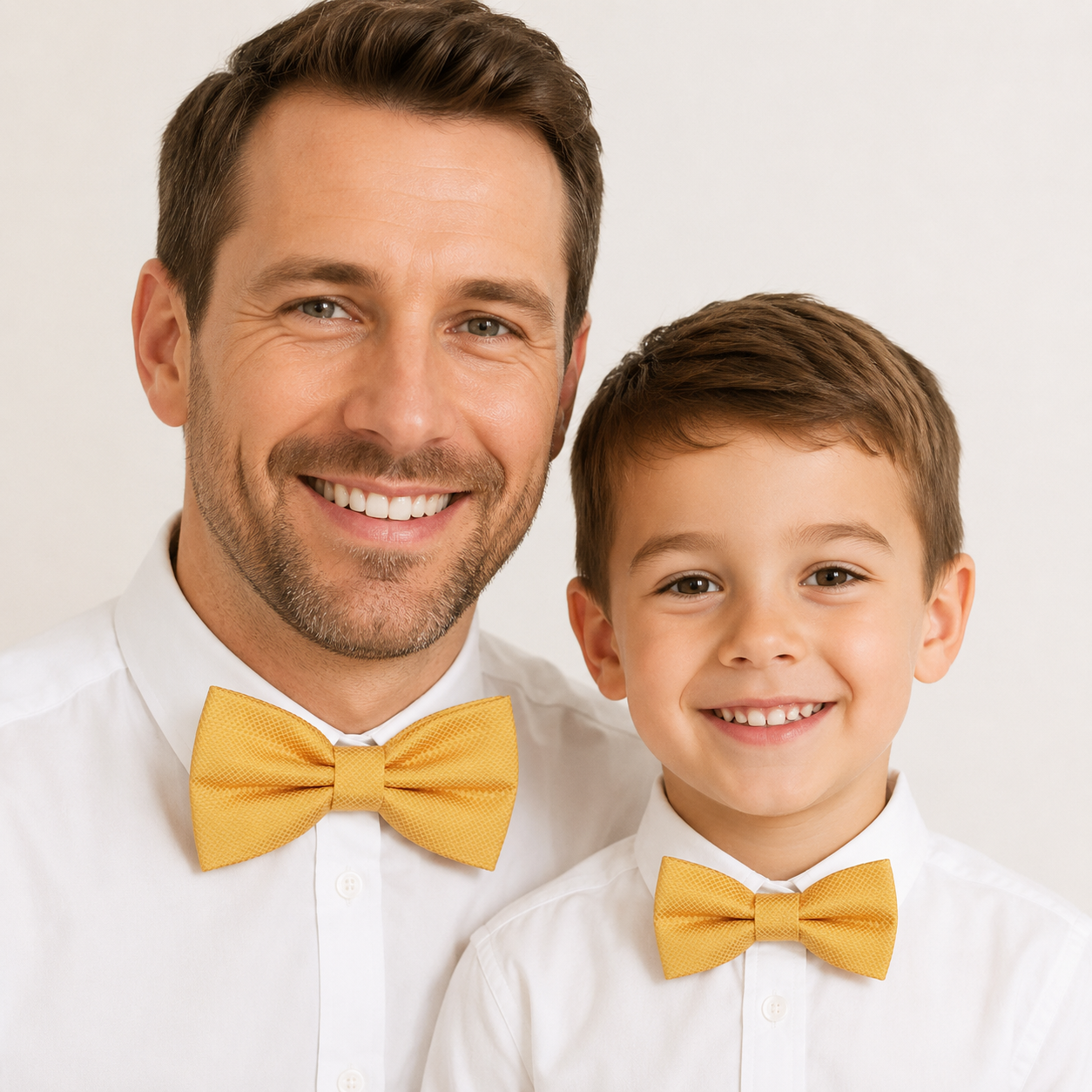 Yellow bow tie set for daddy and son, Daddy and me gift set, Grandpa and me, Father son matching, Yellow Kids bow tie, daddy and me bow