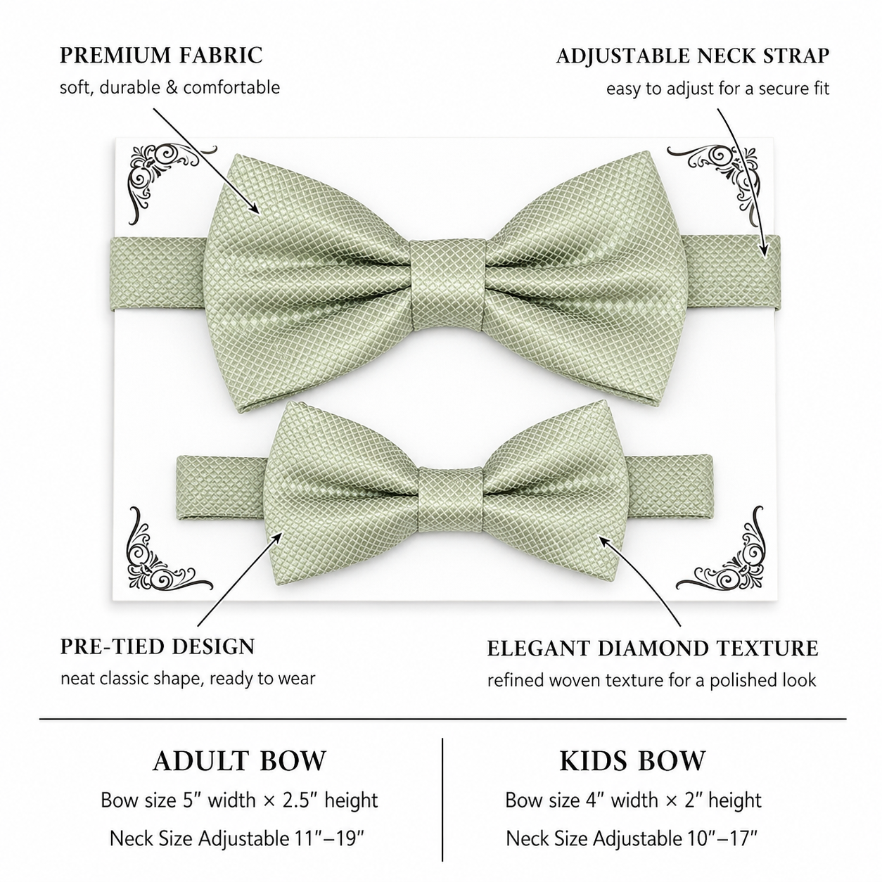 Sage green Bow tie set for daddy and son, Daddy me gift set, Grandpa and me, Father son matching, Toddler bow tie, daddy me bow tie gift