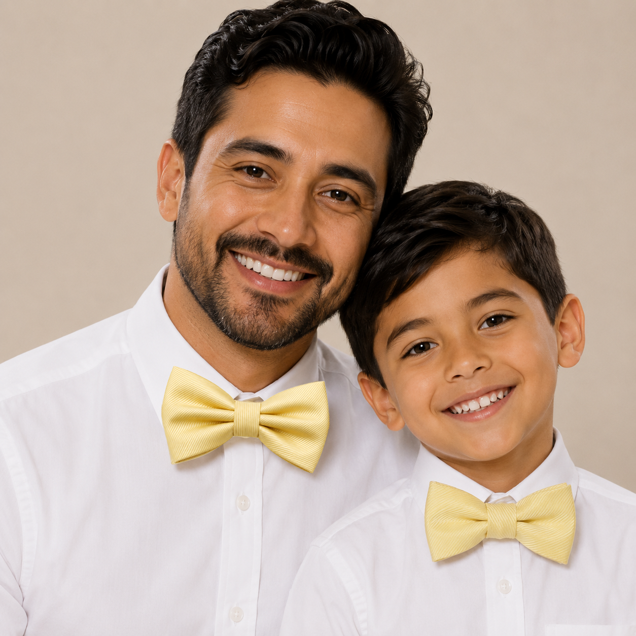 Sunlight yellow Bow tie set daddy son, Daddy and me gift Grandpa and me, Father son matching, Kids bow tie, Kids adult bow tie, High quality