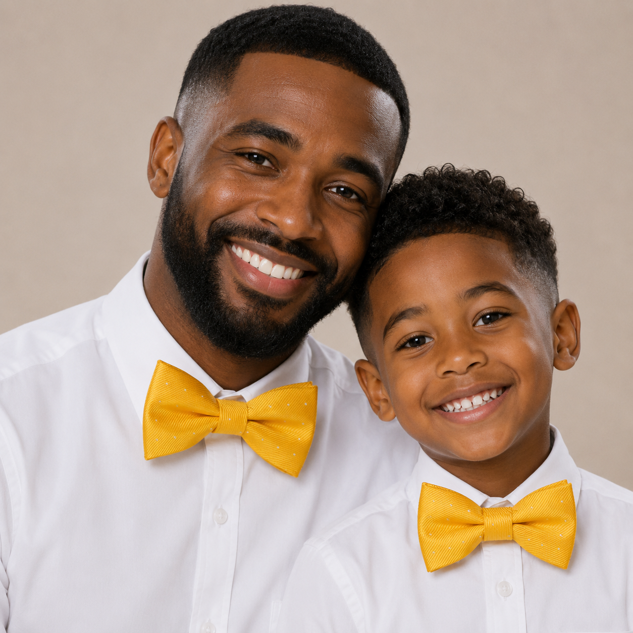 Sunny Yellow Bow tie set for daddy and son, Daddy me gift set, Grandpa and me, Father son matching, Toddler bow tie, daddy me bow tie gift
