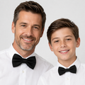 Black Bow tie set for daddy and son, Daddy and me gift set, Grandpa and me, Father son matching, black Kids bow tie, daddy and me bow tie