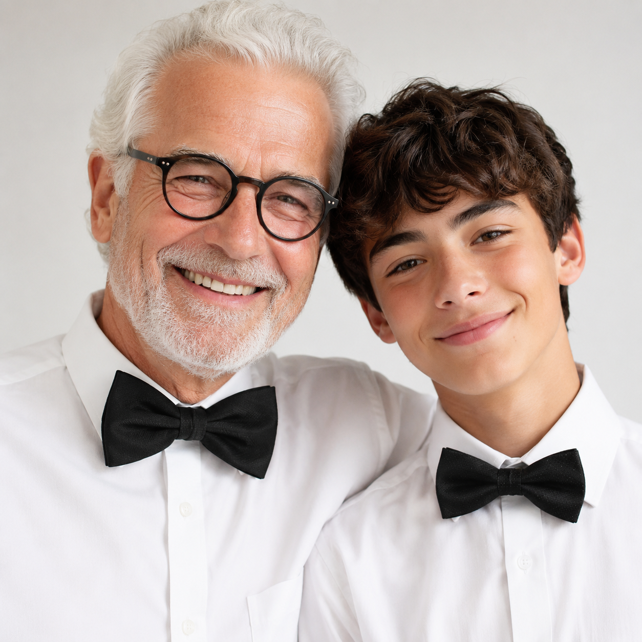 Black Bow tie set for daddy and son, Daddy and me gift set, Grandpa and me, Father son matching, Kids bow tie, daddy and me bow tie gift