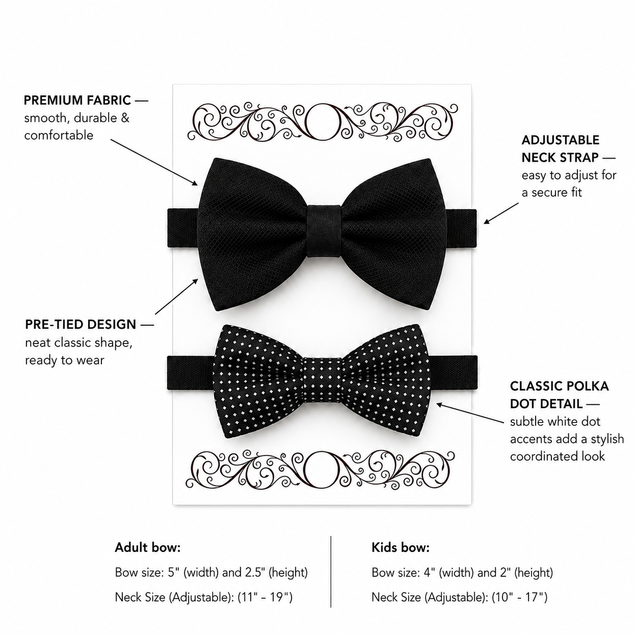 Black bow tie set for daddy and son, Daddy and me gift set, Grandpa and me, Father son matching, Toddler bow tie, daddy and me bow tie gift