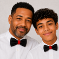 Black red Bow tie set for daddy and son, Daddy and me gift set, Grandpa and me, Father son matching, Toddler bow tie, daddy me bow tie gift