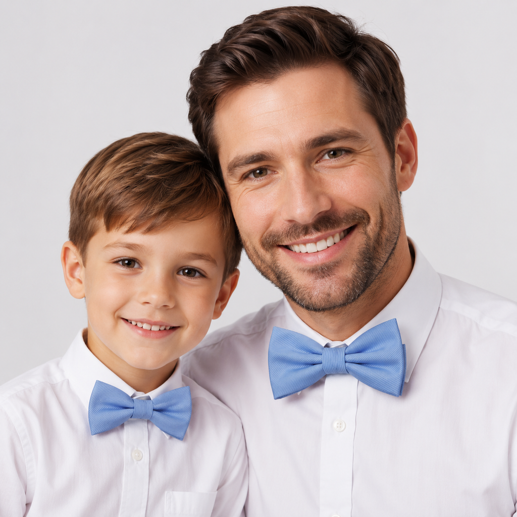 Blue Bow tie set daddy son, Daddy and me gift, Grandpa and me, Father son matching, Kids bow tie, Kids adult bow tie, High quality