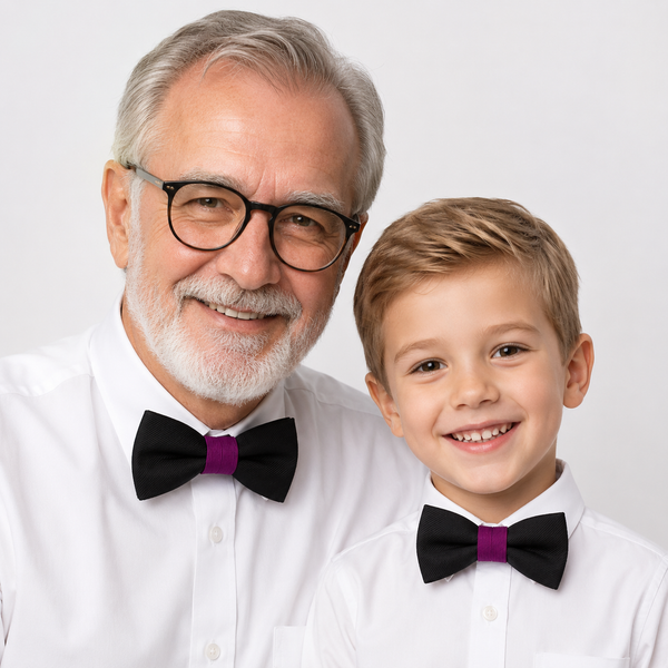 Black and berry Bow tie set daddy son, Daddy and me gift Grandpa and me, Father son matching, Kids bow tie, Kids adult bow tie, High quality