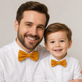 Burnt orange Bow tie set daddy son, Daddy and me gift Grandpa and me, Father son matching, Kids bow tie, Kids adult bow tie, High quality