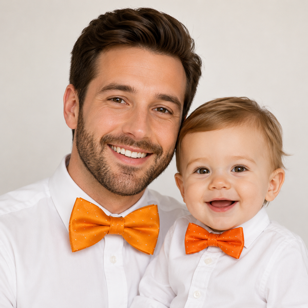Burnt orange Bow tie set for daddy and son, Daddy me gift set, Grandpa and me, Father son matching, Toddler bow tie, daddy me bow tie gift