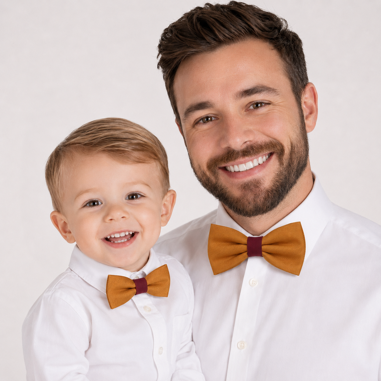 Burnt orange burgundy Bow tie set daddy son, Daddy Grandpa and Me Father son matching, Kids adult bow tie, Adjustable pre tied bow High quality