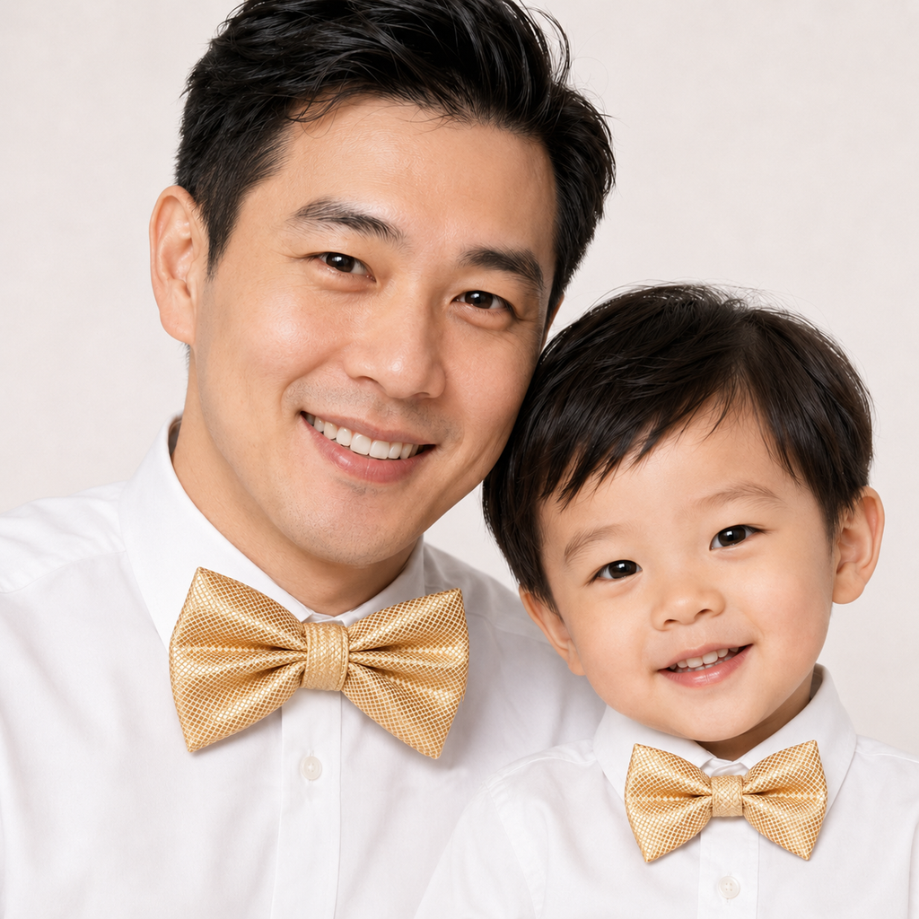 Champagne bow tie set for daddy and son, Daddy and me gift set, Grandpa and me, Father son matching, Toddler bow tie, daddy and me bow tie