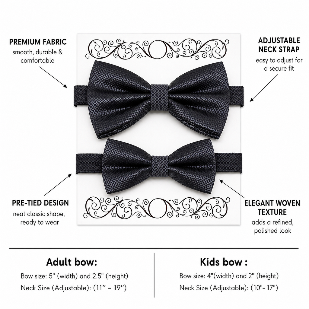 Charcoal Bow tie set for daddy and son, Daddy me gift set, Grandpa and me, Father son match, charcoal Toddler Kids bow, daddy me bow tie