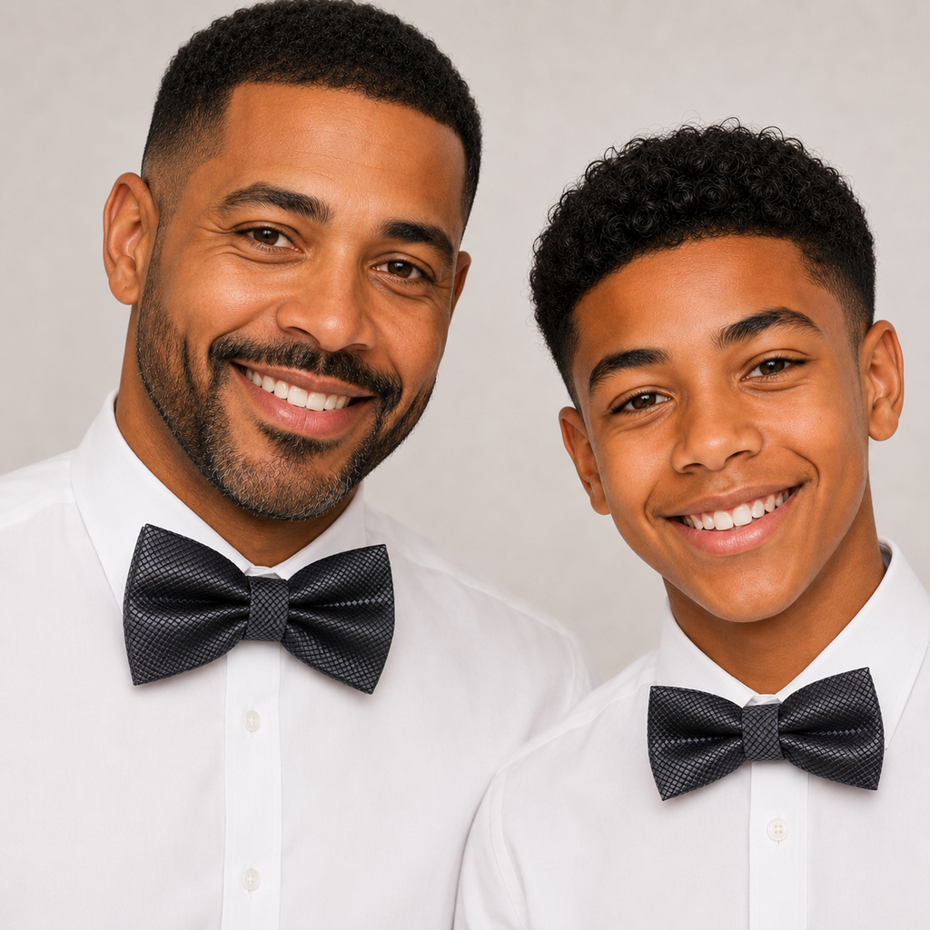 Charcoal Bow tie set for daddy and son, Daddy me gift set, Grandpa and me, Father son match, charcoal Toddler Kids bow, daddy me bow tie