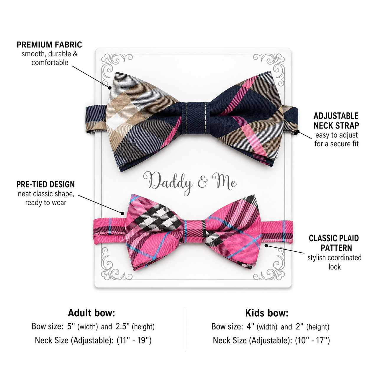 Bow tie set for daddy and son, Daddy me gift set, Grandpa and me, Father son matching, Toddler bow tie, Pink bow tie, daddy me bow tie gift