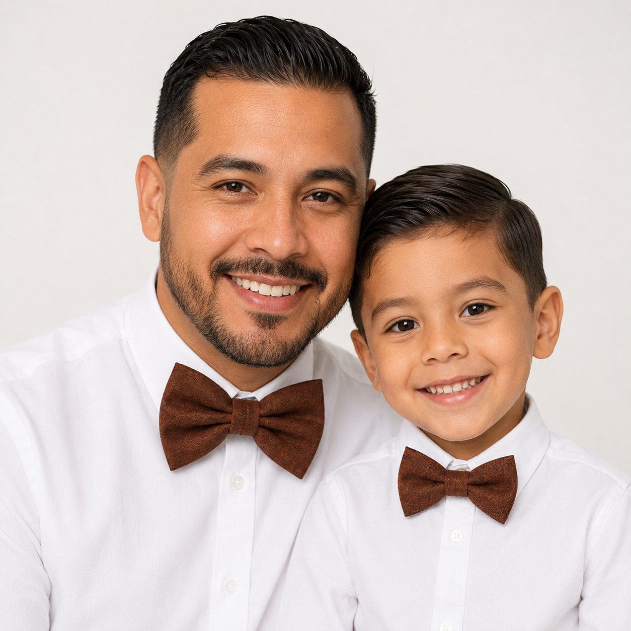 Brown cinnamon Bow tie set daddy son, Daddy and me gift, Grandpa and me, Father son matching, Kids bow tie, Kids adult bow tie, high quality