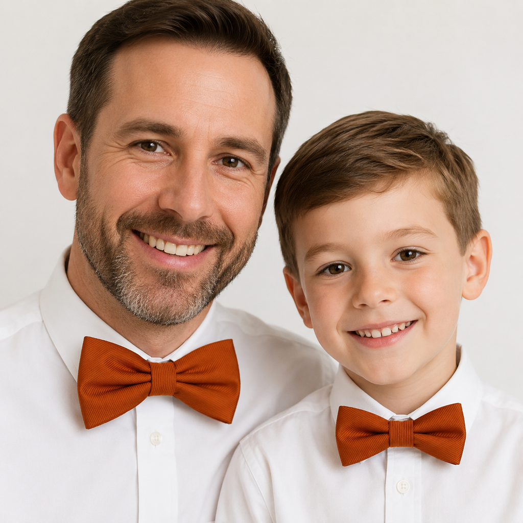 Cinnamon Bow tie set daddy son, Daddy and me gift Grandpa and me, Father son matching, Kids bow tie, Kids adult bow tie, High quality