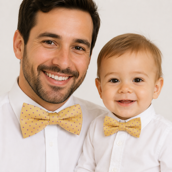 Cream Lavender Bow tie set Kids Adult bow tie set Daddy me Father son match, Handmade kids bow Adjustable pre tied, High quality