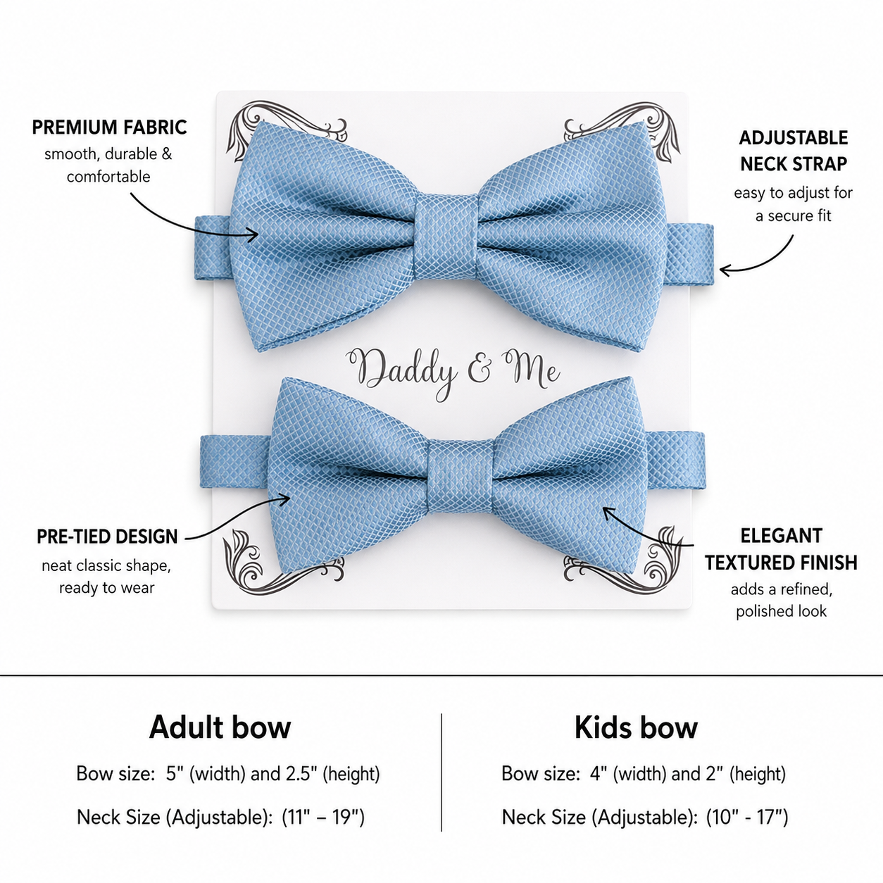 Dusty blue Bow tie set for daddy and son, Daddy and me bow tie gift set, Grandpa me, Dusty blue Kids bow, Dusty blue bow, Some thing blue
