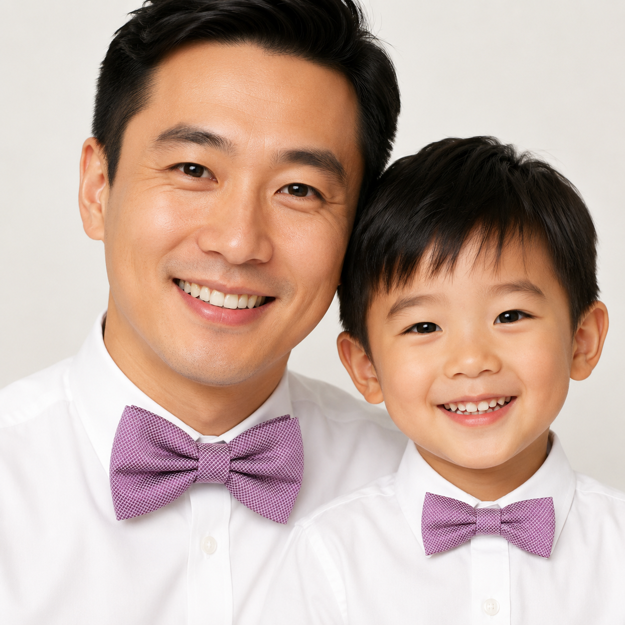 Dusty lavender bow tie set for daddy and son, Daddy and me gift set, Grandpa and me, Father son matching, Dusty lavender bow tie for kids