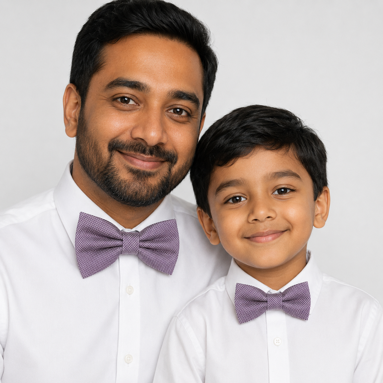 Dusty purple Bow tie set for daddy and son, Daddy me gift set, Father son matching bow tie, Handmade bow, Dusty lavender kids bow tie