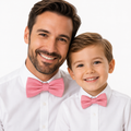 Dusty rose Bow tie set for daddy son, Daddy me gift set Father son match daddy me bow Handmade Dusty rose kids bow Adjustable pre tied bow