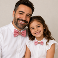 Dusty rose wooden butterfly Bow tie set for daddy and son, Daddy me gift set, Grandpa and me, Father son match, handmade, Dusty rose bow tie