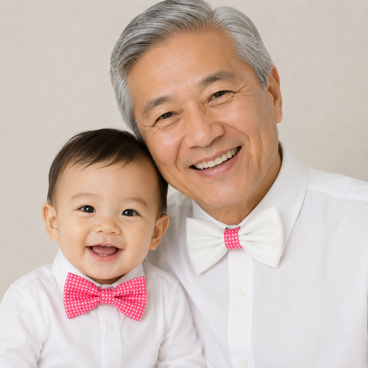 Hot pink bow tie set for daddy and son, Daddy and me gift set, Father son matching, Hot pink kids bow tie, daddy me bow, handmade bow tie