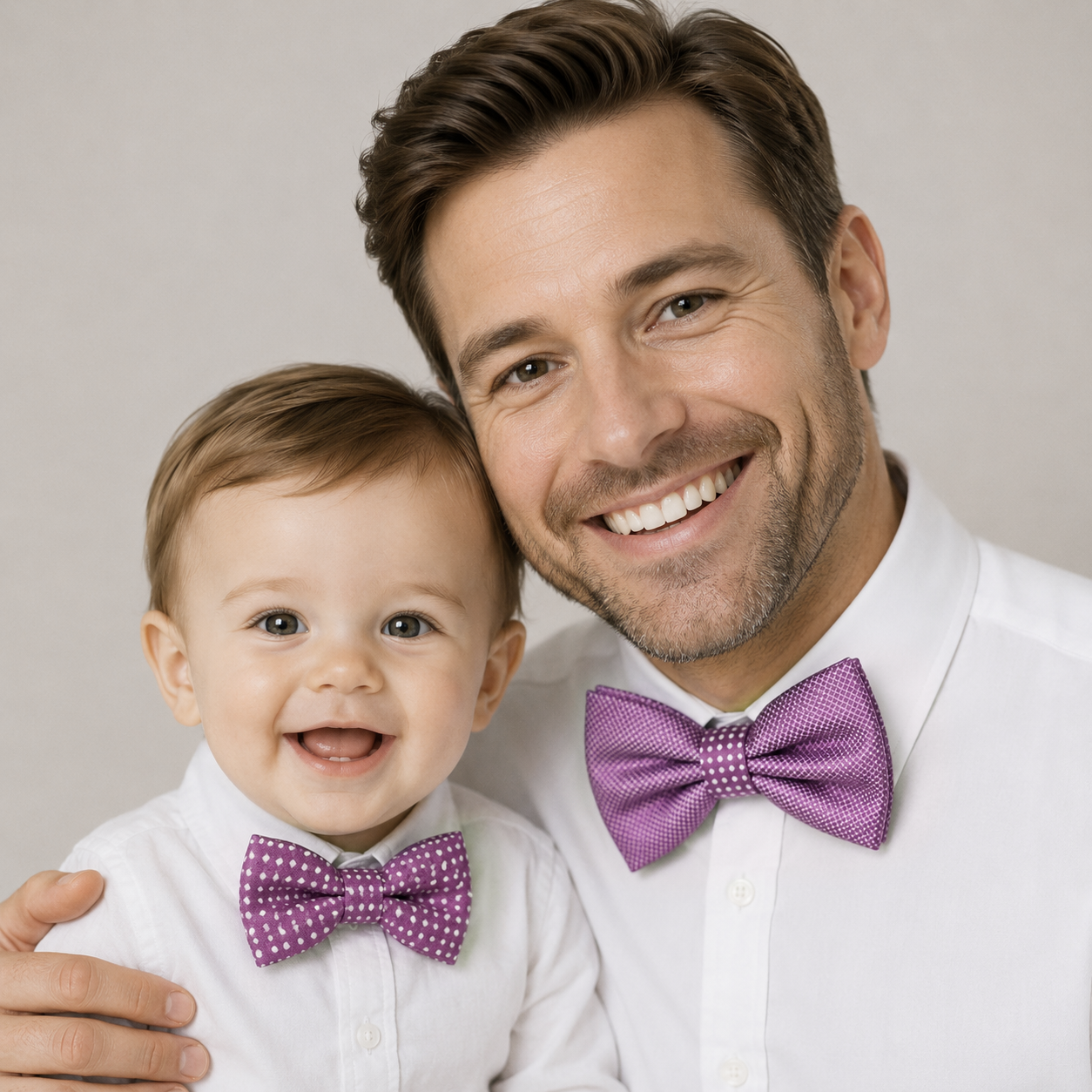 Lavender Bow tie set for daddy and son, Daddy and me gift set, Father son matching, lavender kids bow, daddy me bow tie, handmade gift
