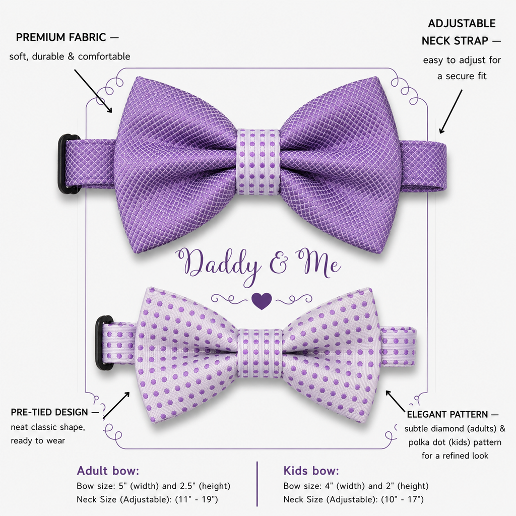 Lavender bow tie set for daddy and son, Daddy and me gift set, Grandpa and me, Father son matching, Toddler bow tie, daddy and me bow tie