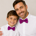 Fuchsia Bow tie set for daddy and son, Daddy and me gift set, Grandpa and me, Father son matching, Toddler bow tie, daddy me bow tie gift