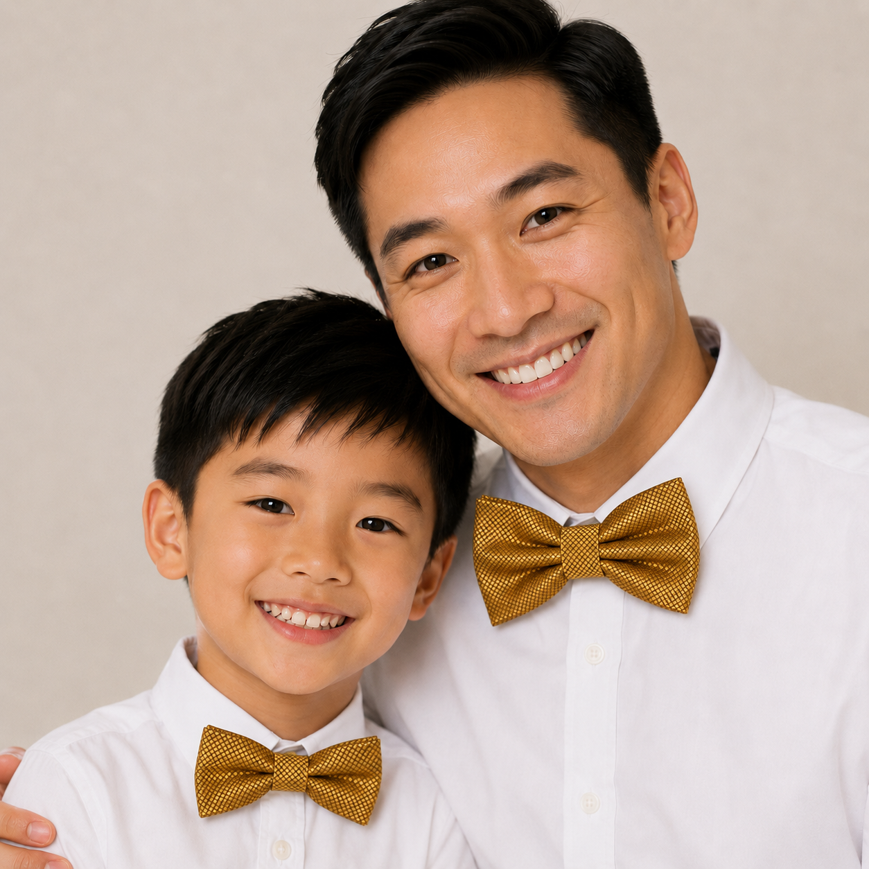 Gold Bow tie set for daddy and son, Daddy me gift set, Grandpa and me, Father son match bow, Gold kids bow tie,Gold bow tie, Ring bearer bow