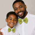 Green Bow tie set for daddy and son, Daddy and me bow tie gift set, Grandpa and me, Green Kids Toddler bow, Green bow tie, Father son match