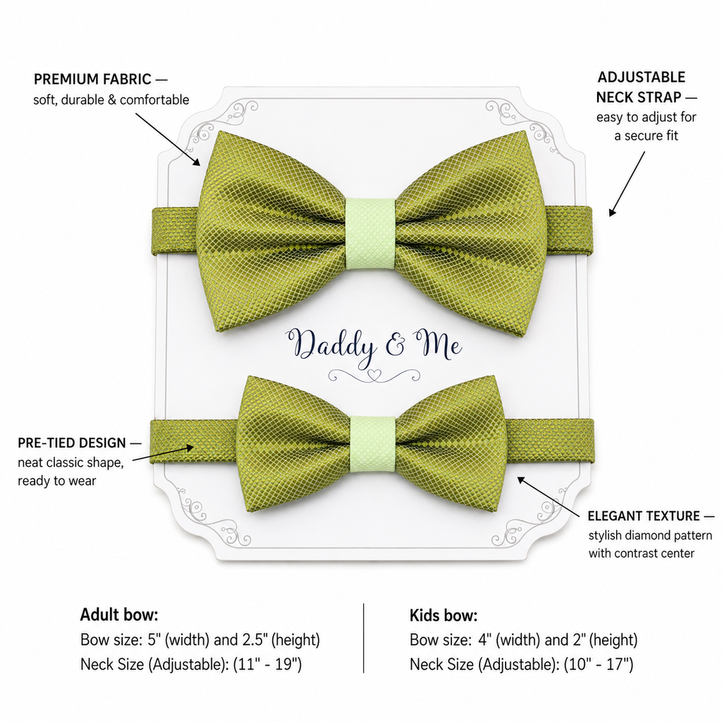 Green Bow tie set for daddy and son, Daddy and me bow tie gift set, Grandpa and me, Green Kids Toddler bow, Green bow tie, Father son match