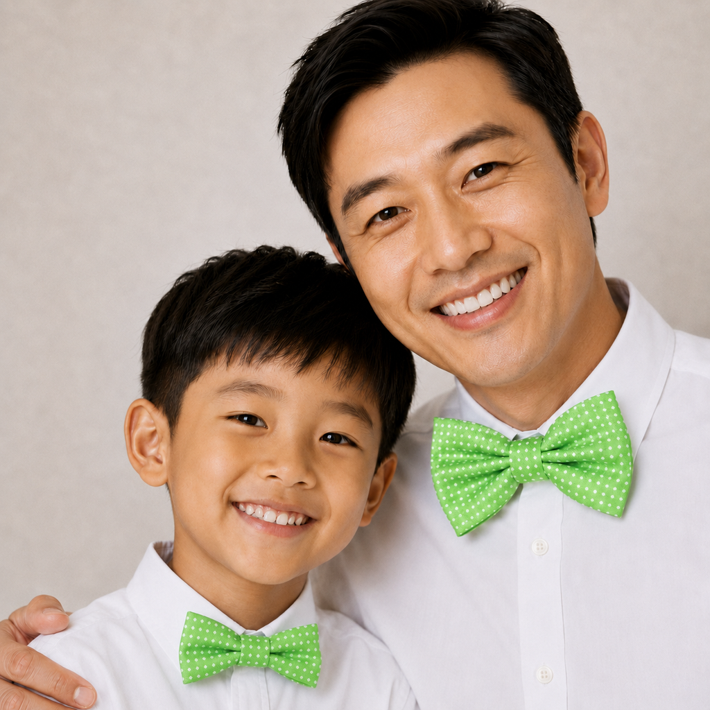 Green Bow tie set for daddy and son, Daddy me gift set, Grandpa and me, Father son matching, Toddler bow tie, daddy me bow tie gift
