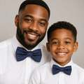 Navy Bow tie set for daddy and son, Daddy me gift set, Grandpa and me, Father son matching, Toddler bow, daddy me bow tie, some thing blue