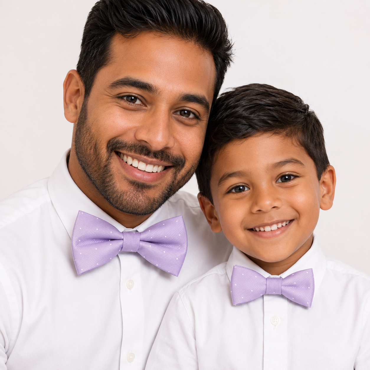 Lilac polka dots Bow tie set daddy son, Daddy and me gift Grandpa and me, Father son matching, Kids bow tie, Kids adult bow tie, High quality
