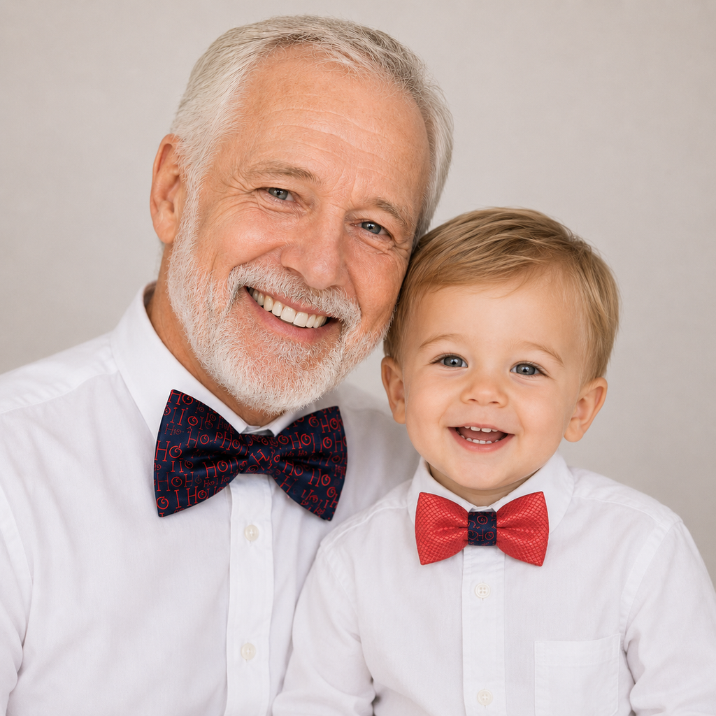 Navy red Bow tie set for daddy and son, Daddy me gift set, Grandpa and me, Father son matching, Toddler bow tie, daddy me bow tie gift