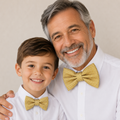 Mustard Bow tie set for daddy and son, Daddy me gift set, Grandpa and me, Father son matching, Toddler bow tie, daddy me bow tie gift