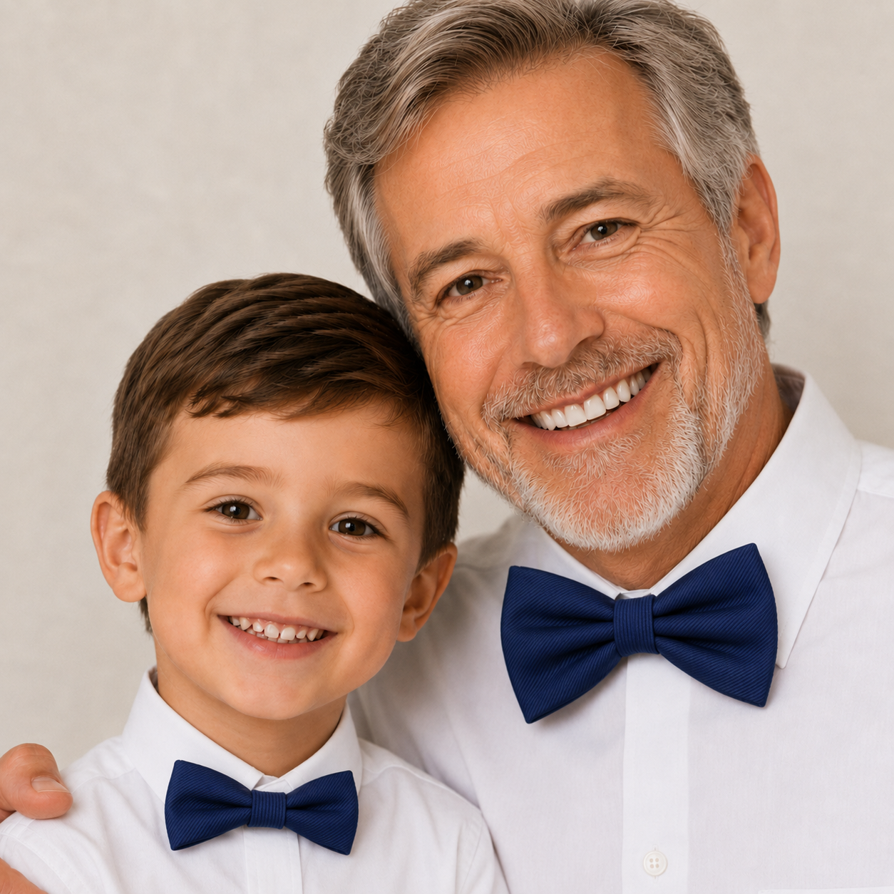 Navy Bow tie set for daddy and son, Daddy and me gift set, Grandpa and me, Father son matching, Kids bow tie, daddy and me bow tie gift