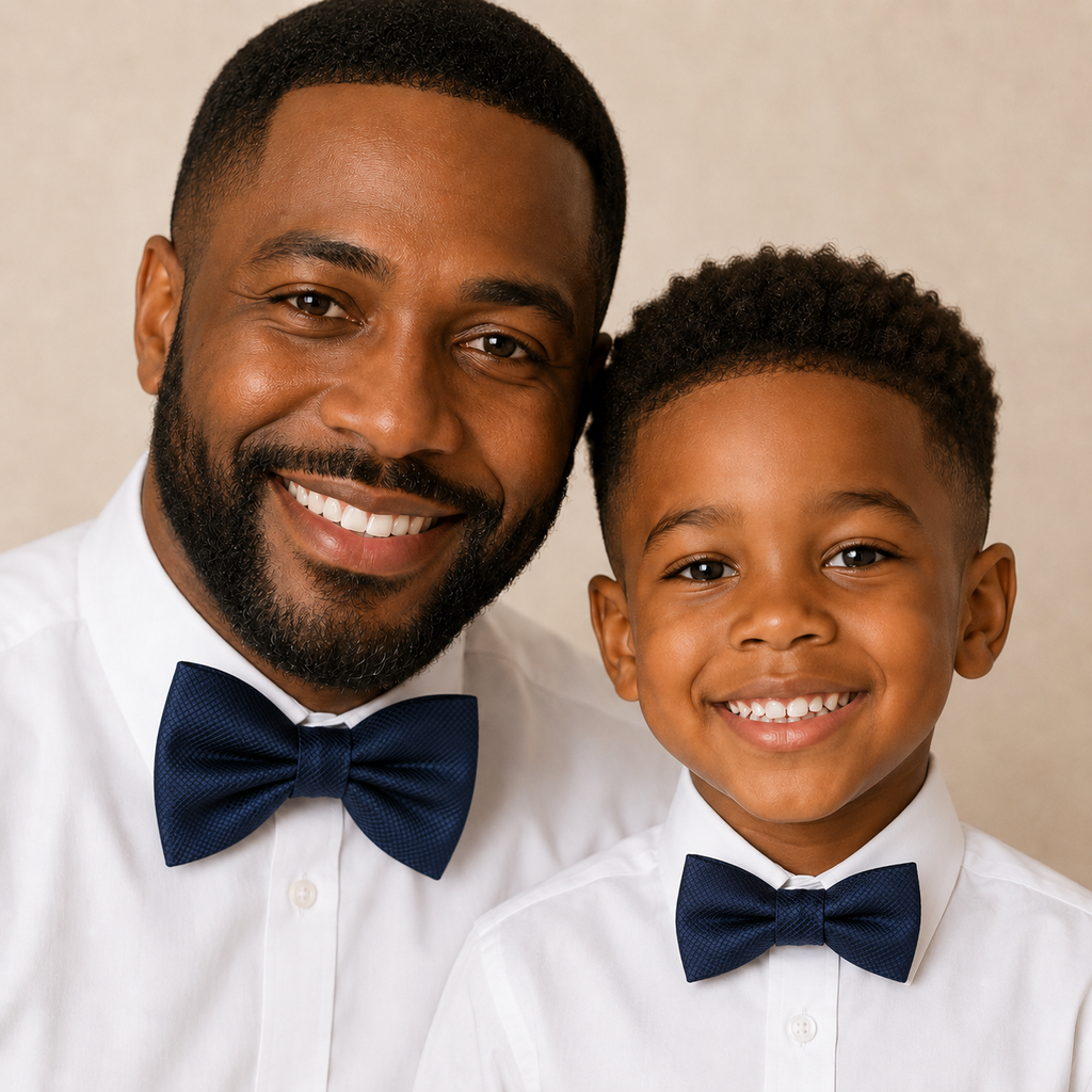 Navy Bow tie set for daddy and son, Daddy and me gift set, Grandpa and me, Some thing blue, Toddler bow tie, daddy and me bow tie gift