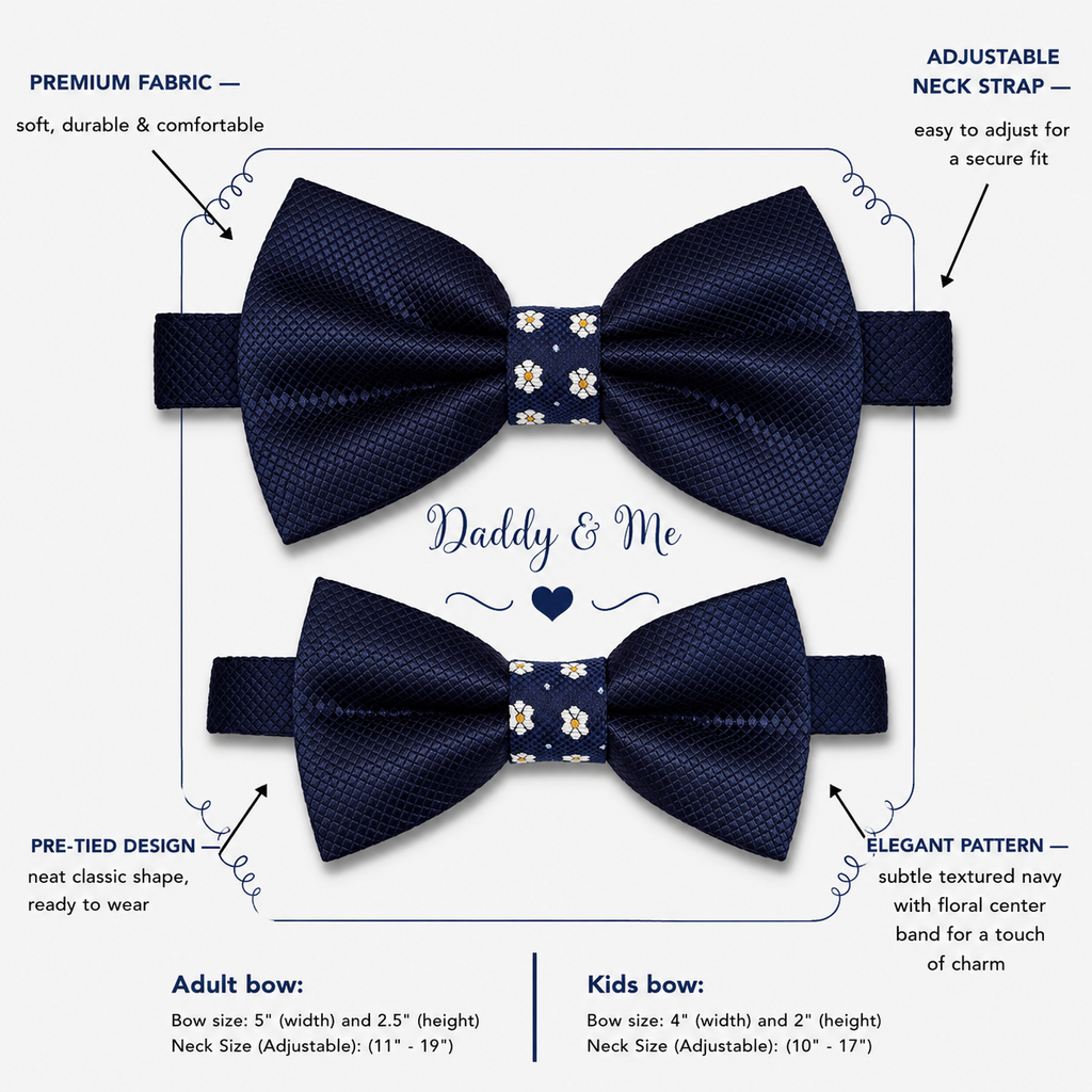 Navy Bow tie set for daddy and son, Daddy and me gift set, Grandpa me, Some thing blue, Toddler bow tie, daddy me bow tie gift, Flower bow