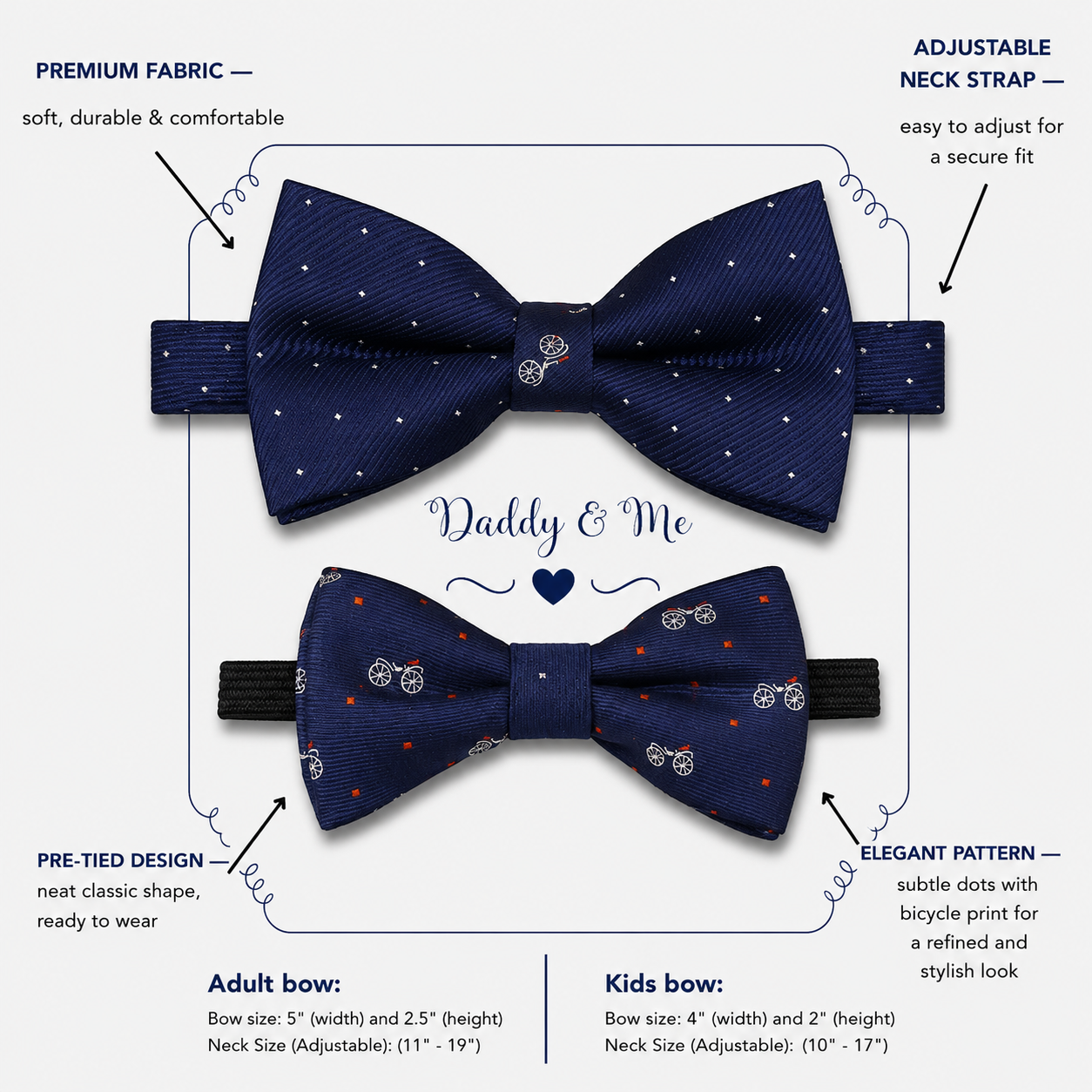 Navy Bow tie set for daddy and son, Daddy me gift set, Grandpa and me, Father son match, Toddler bow tie, daddy me bow tie, some thing blue