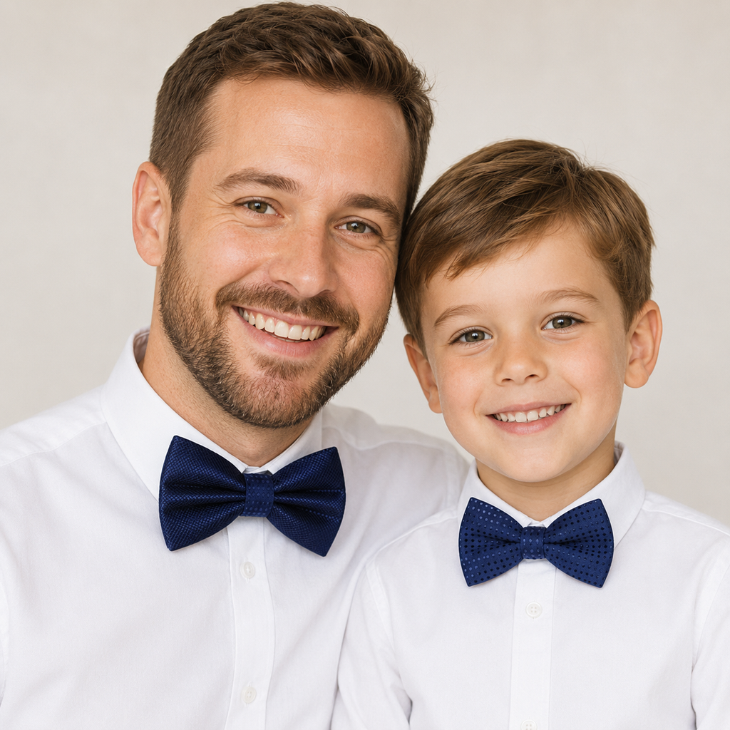 Navy Bow tie set for daddy and son, Daddy me gift set, Grandpa and me, Father son matching, kid bow tie, daddy me bow tie gift