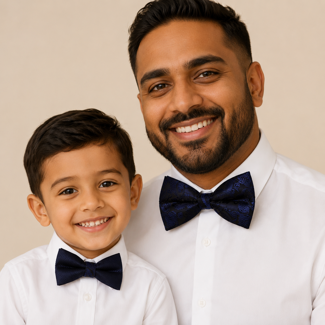 Paisley Navy Bow tie set for daddy and son, Paisley bow tie, Daddy me gift set, Father son match , Navy Paisley kids bow, Daddy and me gift