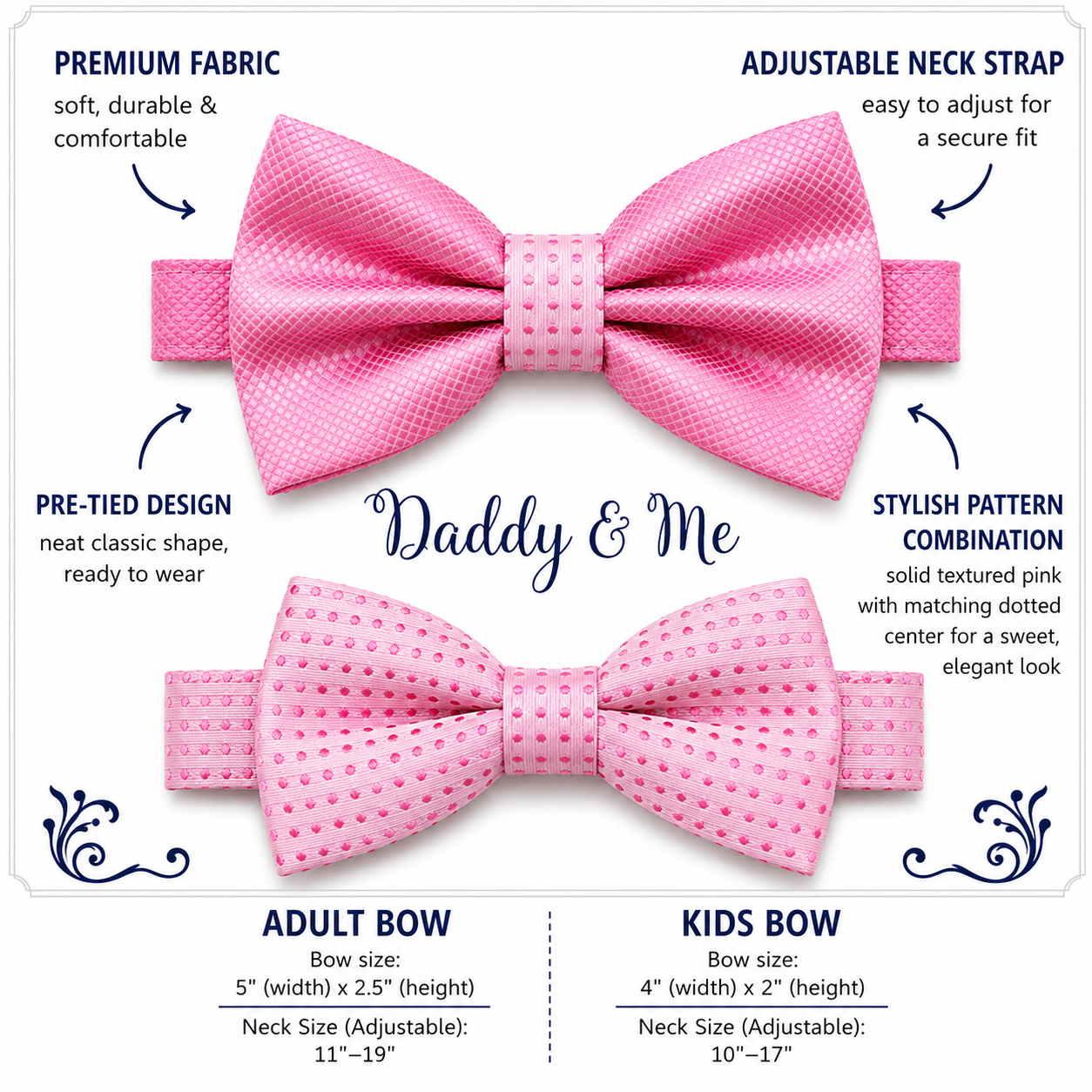 Pink bow tie set for daddy and son, Daddy and me gift set, Grandpa and me, Father son matching, Toddler bow tie, daddy and me bow tie gift