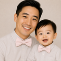 Pink Bow tie set for daddy and son, Daddy me gift set, Grandpa and me, Father son match, Toddler bow tie, daddy me bow tie, Ring bearer