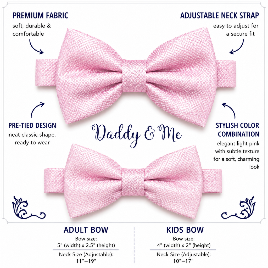 Pink Bow tie set for daddy and son, Daddy me gift set, Grandpa and me, Father son match, Toddler bow tie, daddy me bow tie, Ring bearer