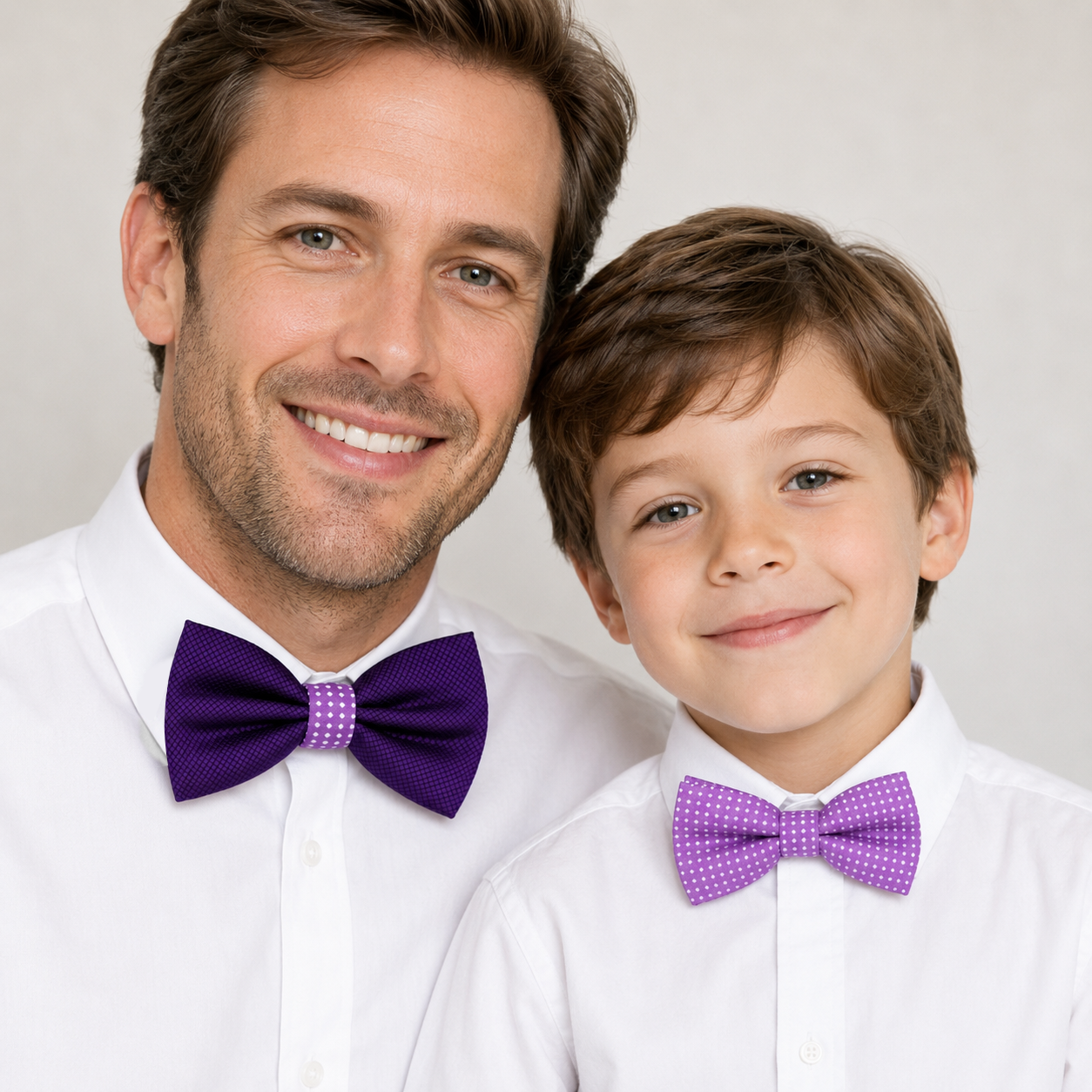 Purple bow tie set for daddy and son, Daddy and me gift set, Grandpa and me, Father son matching, Toddler bow tie, daddy and me bow tie gift
